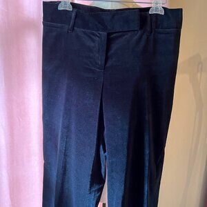 Ann Taylor LOFT black velvet dress pants ~ Sz 10
